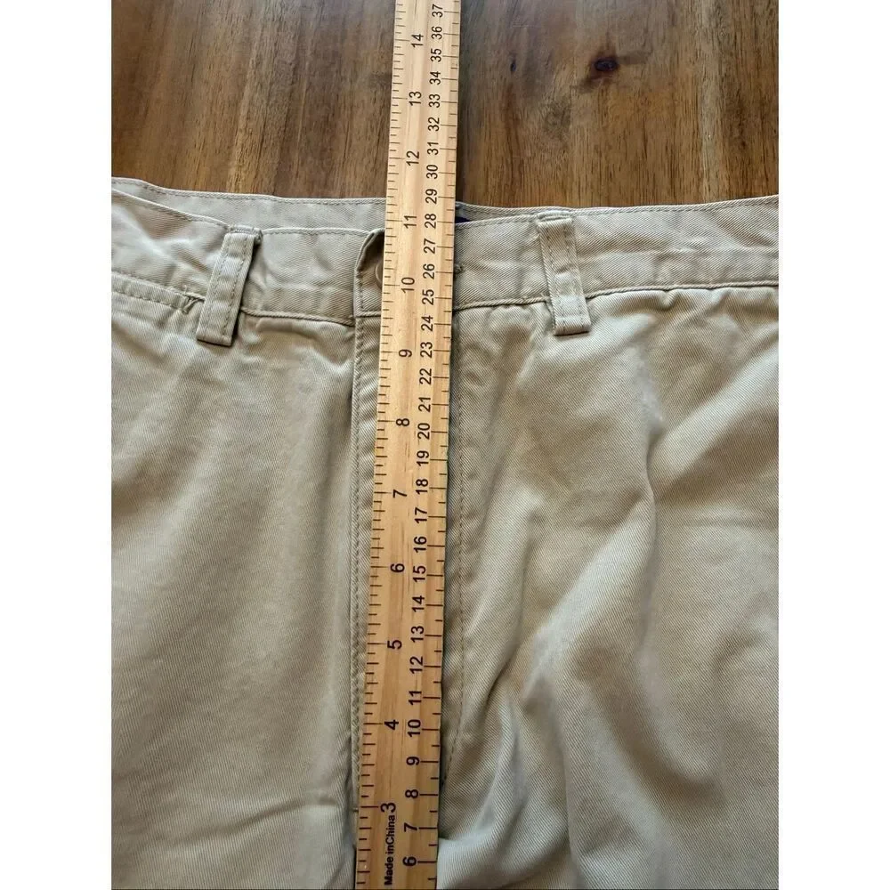 Polo Ralph Lauren 100% Cotton Twill Khaki Chino Shorts Men's Size 31